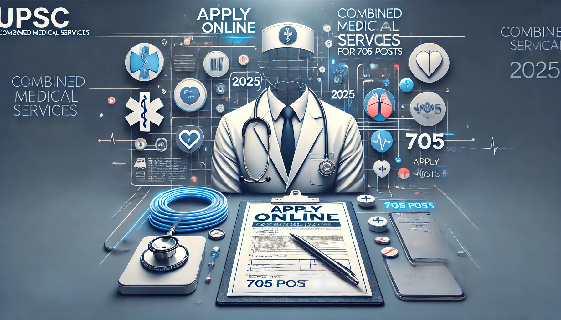 UPSC Combined Medical Services (CMS) Recruitment 2025: Apply Online for 705 Posts